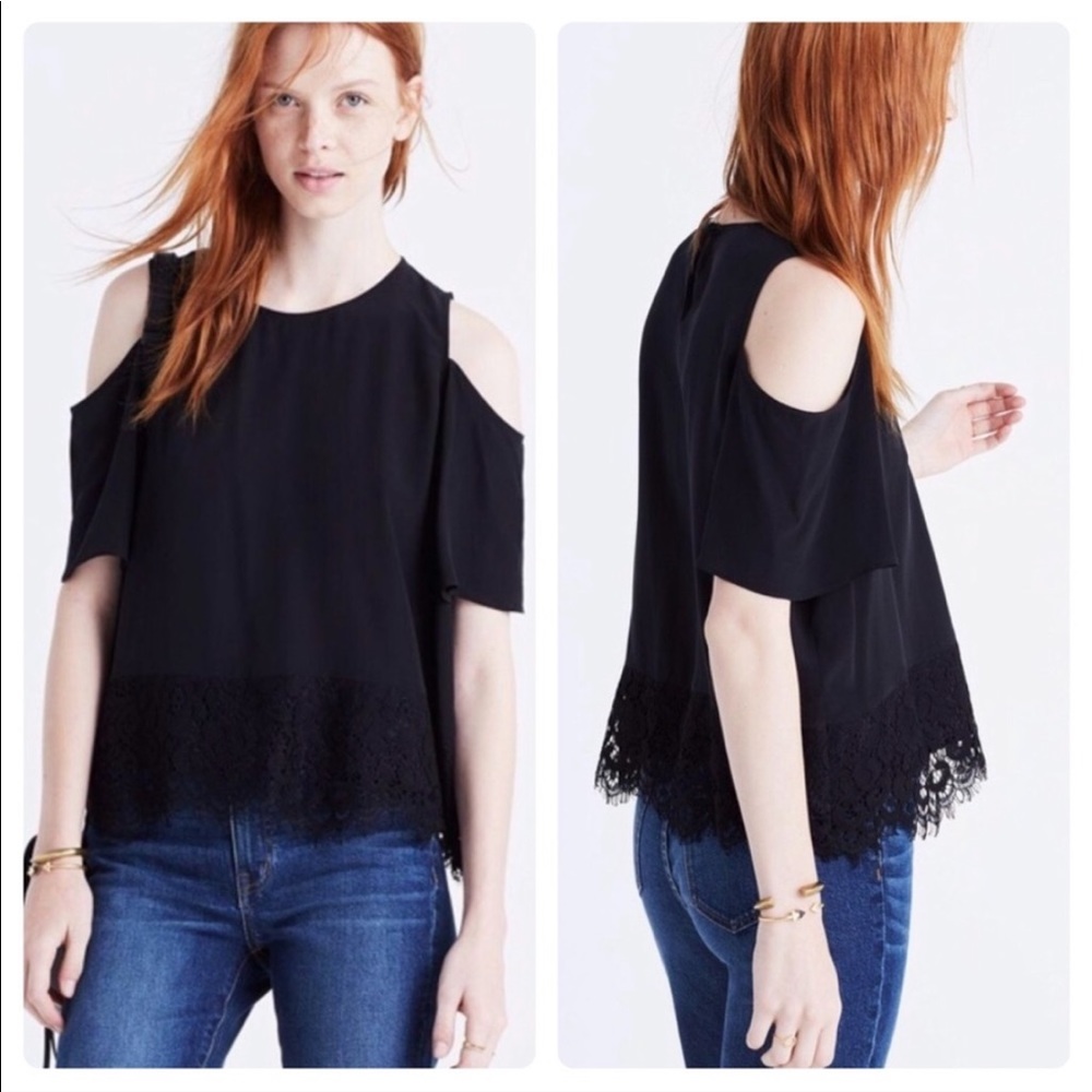 Madewell Cropped Silk Top